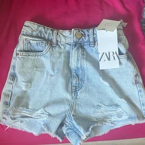 Zara new high rise shorts